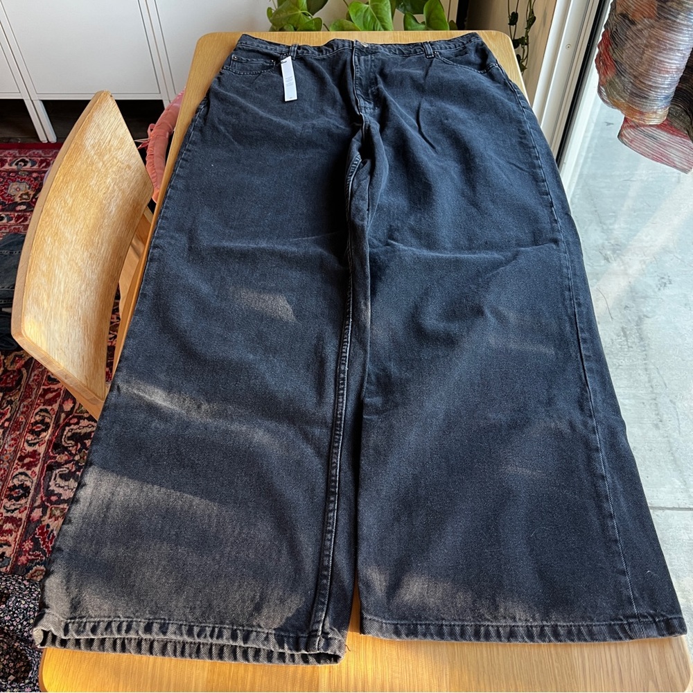 ASOS Wide Leg Black Denim Jeans